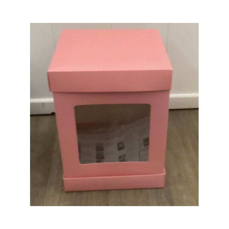 Caixa para bolo "OLBAA" Rosa 25cm