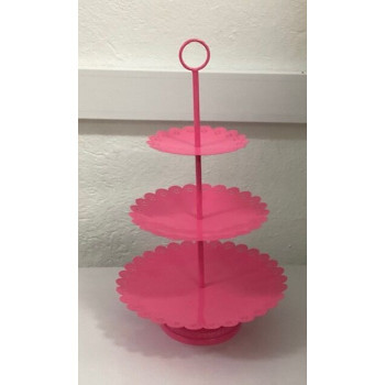 Estrutura 3 pratos rosa forte (aluguer sob consulta)