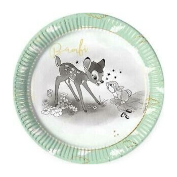 8 pratos 23cm bambie