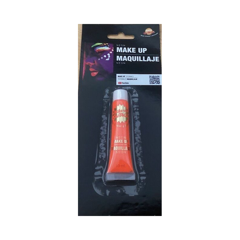 Tubo maquilhagem laranja neon 10ml