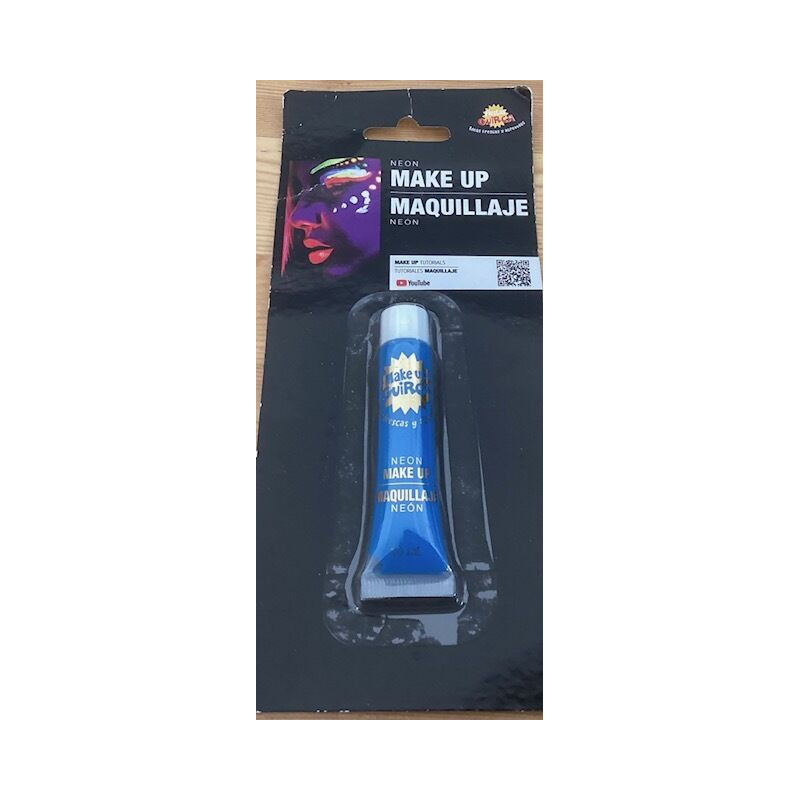 Tubo maquilhagem azul neon 10ml