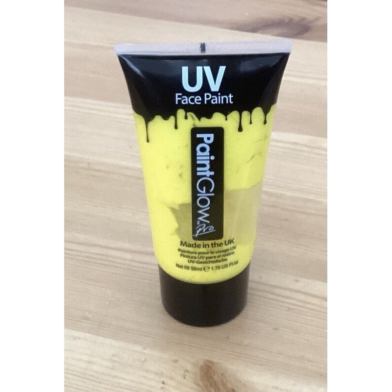 Tubo maquilhagem amarelo neon 50ml
