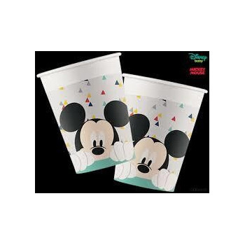 8 Copos Papel Mickey Awesome