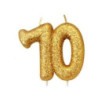 Vela Glitter 70 - ouro