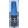 6 velas 15 cm azul e preto