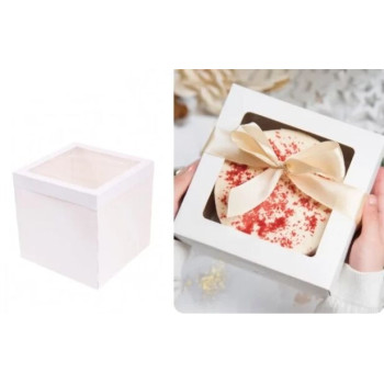 Caixa cartolina com janela 26x26x25cm