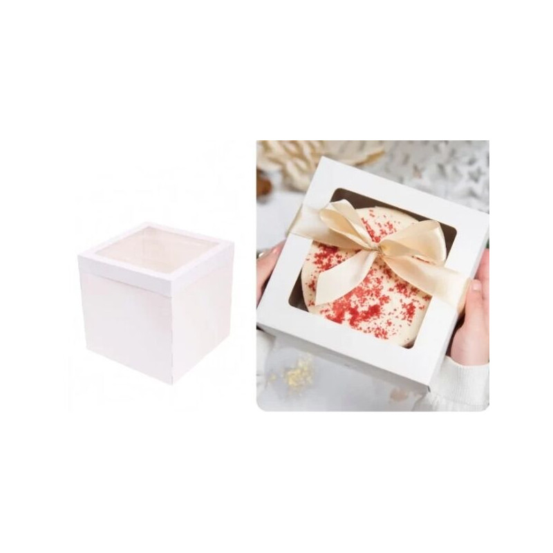 Caixa cartolina com janela 26x26x25cm