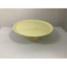 Prato pé grande amarelo claro 34x11cm (Aluguer sob consulta)