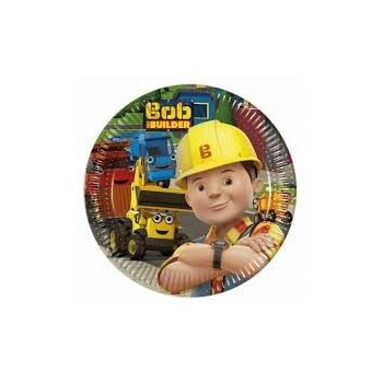 8 Pratos papel Bob Construtor 19.5cm
