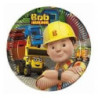 8 Pratos papel Bob Construtor 19.5cm
