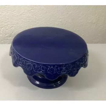 Prato pé pequeno azul escuro (aluguer sob consulta)