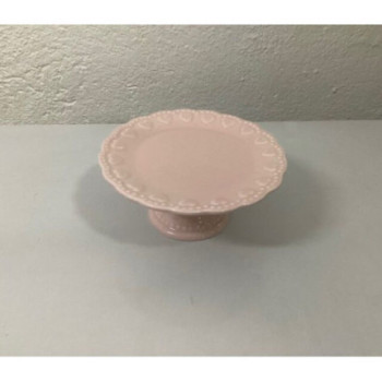 Prato pé mini rosa bebé (aluguer sob consulta)