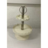 Suporte metal bege 2 pratos (aluguer sob consulta)