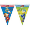 Bandeirinhas Triangulares 2.3cm Mickey Roadster Racers