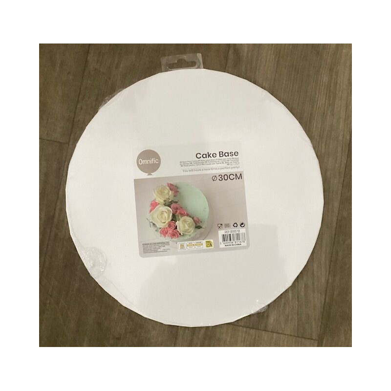 Prato branco para bolos 30cm