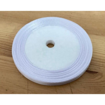 Fita cetim branca 0,6cm