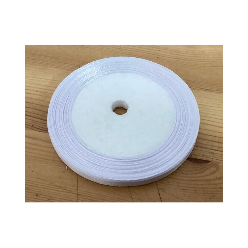 Fita cetim branca 0,6cm