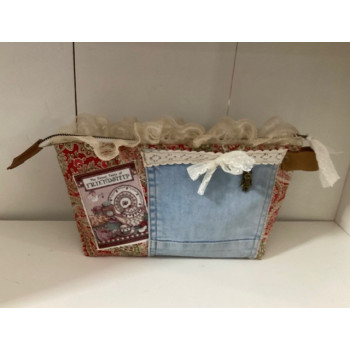 Bolsa em tecido 28x15cm