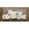 Placa Mery Christmas 45x3x16cm