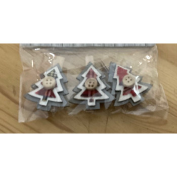 Mola decorativa de Natal3 peças