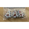 Mola decorativa de Natal3 peças
