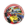 8 Pratos 23cm Mickey Roadster Racers