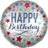 Balão Standard birthday satin stars