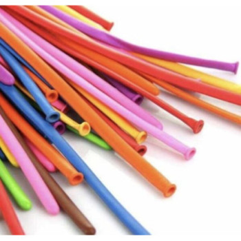 10 balões modelar sortidos