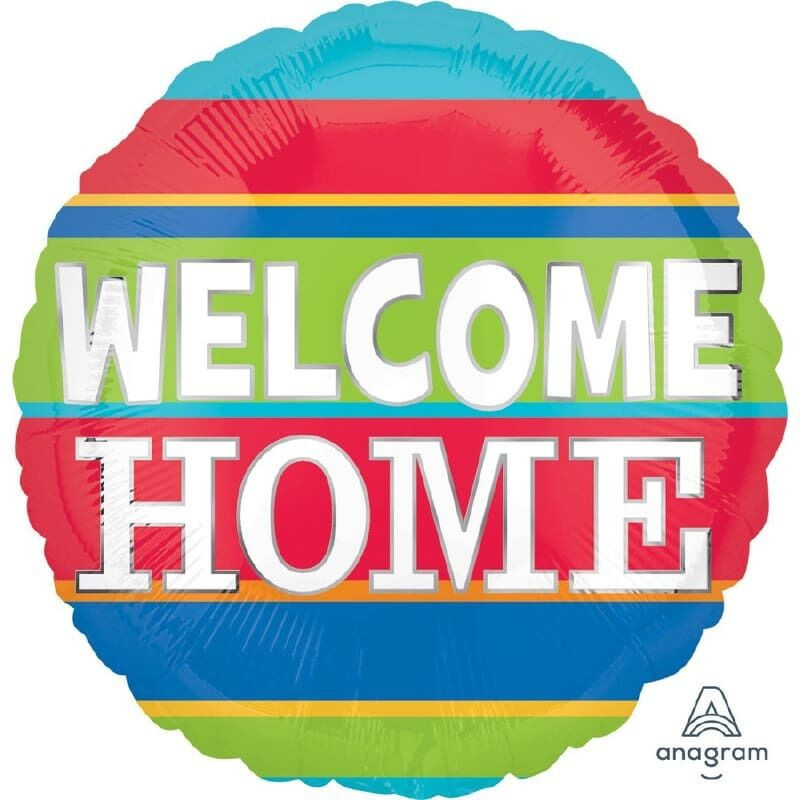 std welcome home colorful stripes