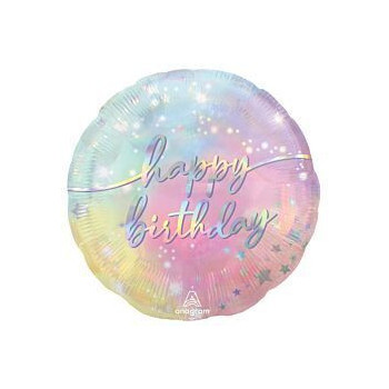 balão foil luminous birthday 17"