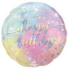 balão foil luminous birthday 17"