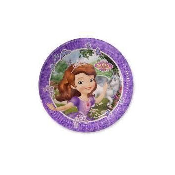 8 Pratos 23cm Princesa Sofia