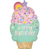s/shape ice cream party birthday 30"