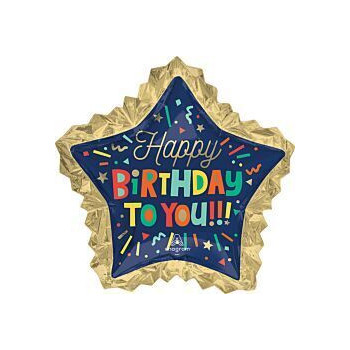 s/shape bright birthday bloocks 34"