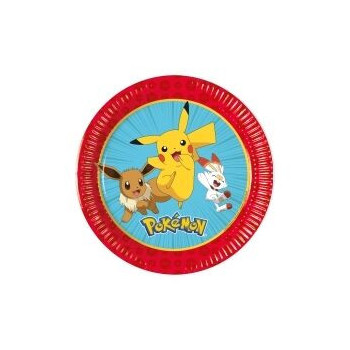 8 pratos 19,5cm pokemon