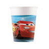 8 copos de papel 200ml cars victory is mine