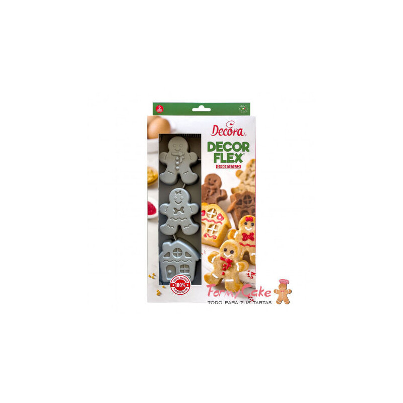 molde de silicone gingerbread