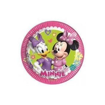 8 Pratos 20cm Minnie Happy Helpers