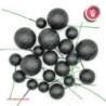 bolas decorativas glitter preto 20peças