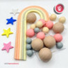 mix arco iris pastel 20peças