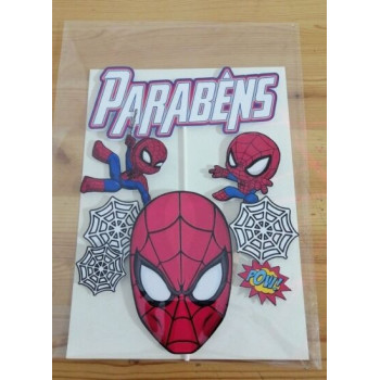 topo de bolo do homem aranha