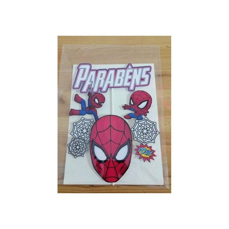 topo de bolo do homem aranha