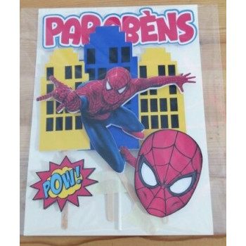 topo de bolo do homem aranha