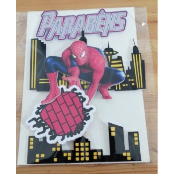 topo de bolo do homem aranha