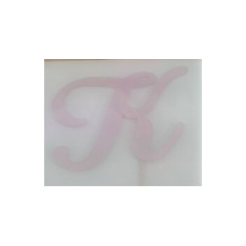 Letra K acrilico - rosa