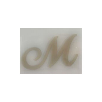 Letra M acrilico - ouro