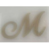 Letra M acrilico - ouro