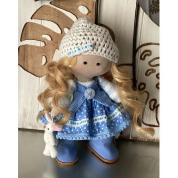 Boneca de tecido - altura 25 cm