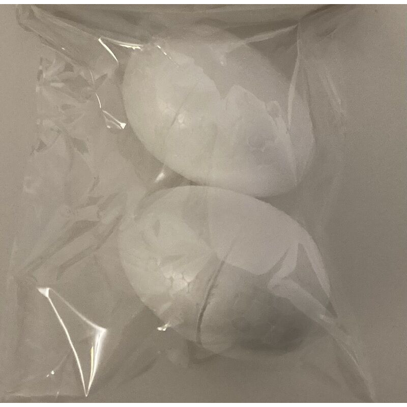 2 ovos esferovite 8cm