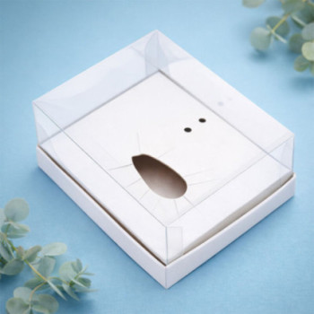 caixa branca para ovo de colher de 350gr